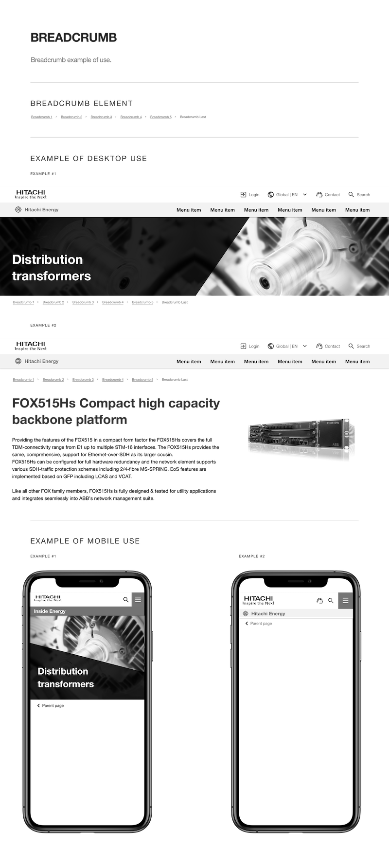 Documentation on Breadcumbs